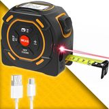 Normadia Uzunluk Ölçerli, 60M+5M Lazer Mesafe Ölçüm Şerit Metre - Seçenek 1