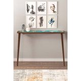 Normadia Valensiya Doğal Ağaç Traverten Taşlı Dresuar 22X102CM - Ahşap