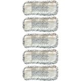 Normadia Yedek Mikrofiber Mop Seti, 80 Cm, 5'li Paket, Temizlik Için Mükemmel Seçim - Antrasit - Seçenek 1