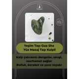 Normadia Yeşim Taşı Gua Sha Yüz Masaj Taşı Kalpli, Doğal Güzellik Için Ideal - Ahşap