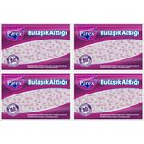 Normadia Yıkanabilir Mikrofiber Bulaşık Altlığı Seti 4'lü, Hijyenik ve Dayanıklı - 1BW-Beyaz - Seçenek 1