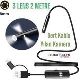Normadia Yılan Kamera 3 Lens, 2m Sert Kablo, Güçlü Görüntü ve Dayanıklılık - Seçenek 1