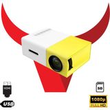 Normadia Yüksek Çözünürlüklü 1080P Wi-Fi Projector, 140 Inç Yansıtma ve Dahili Hoparlör - Altın