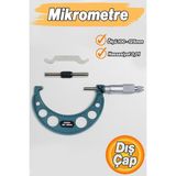 Normadia Yüksek Hassasiyetli 100-125 mm Metal Ölçüm Mikrometresi - Seçenek 1