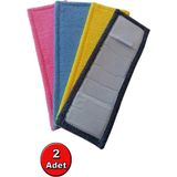 Normadia Yumuşak Peluş Mop Bezi Seti 40 Cm, 2'li Paket, Temizlik Kolaylığı - Seçenek 1