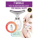 Normadia Yüz ve Boyun Kırışıklık Giderici Güzellik Cihazı, 7 Mod, Serumuhediyeli - 1BW-Beyaz