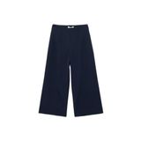 Normal Bel Bilek Boy Culotte Fit Geniş Paça Kumaş Pantolon
