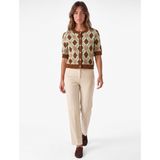 Normal Bel Cepli Düz Paça Viskon Karışımlı Slim Fit Cigarette Pantolon