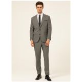 Normal Bel Slim Fit Acik Gri Erkek Takim Elbise Tk1020200161