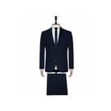 Normal Bel Slim Fit Mavi Erkek Takım Elbise Tk1000600225