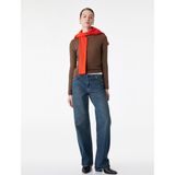 Normal Bel Straight Fit Pamuklu Duble Paça Denim Pantolon - Straight Fit Jean