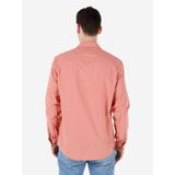 Normal Kesim Shirt Yaka Kırmızı Erkek Uzun Kol Gömlek Cl1068392