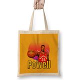Norman Powell Vintage Art - Legend Basketball Gft Bez Çanta Uzun Saplı - Açık Bej - 40 X 40