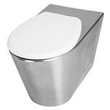 Normo Paslanmaz Çelik S Çıkışlı Taharet Çubuklu 370x580x350 mm Klozet