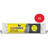 Norpack Çöp Poşeti Endüstriyel Jumbo 500 Gr. Siyah 5 Rulo - 80 x 110 cm