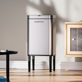 Norrheim Stellaris 20 Litre Inox Paslanmaz Çelik - Ir Sensör - Kaymaz Ayaklık - Şarj Edilebilir - Ipx5 Suya ve Toza Dayanıklı Iskandinav Premium Tasarım Çöp Kovası