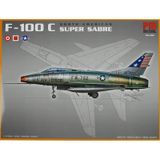 North American F-100 C Super Sabre Pm Model Avcı-Bombardıman Uçağı Demonte Plastik Maketi