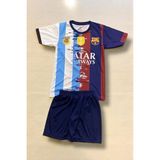 North Babıl Arjantin x Barcelona Mix Messi Çocuk Forma - 7 - 8 Yaş - 003-Mavi