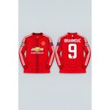 North Babıl Nostaljik Efsane Manchester United Ibrahimoviç Uzun Kollu Forma - 023-Kırmızı