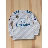 North Babıl Nostaljik Real Madrid Final Kyiv Uzun Kollu Bale Forma - 01-Beyaz