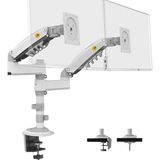 North Bayou Nb H180 17-27 Çift Kol 2-9 kg Amortisörlü Monitör Standı (Beyaz) - Çok Renkli