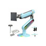 North Bayou NB M8 Profesyonel RGB Aydınlatmalı 32-60 İnç Amortisörlü Oyuncu Monitör Kolu Mavi (2-20 Kg)