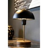 North Home Mantar Başlıklı Siyah Metal Abajur Salon Ofis Cafe Işletme Masa Lambası Siyah
