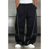 North London Erkek Eğimli Biyeli Bol Paça Loose Fit Oversize Eşofman Altı