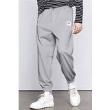 North London Erkek Gri Oversize Kesim N/l Eşofman Altı