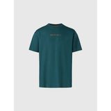 North Sails Comfort Fit Bisiklet Yaka Organik Pamuk Tişört - Deniz Yeşili - 2XL