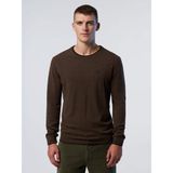 North Sails Logolo Eşofman Üstü Sweatshirt - 0-Kahverengi - XL