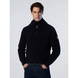 North Sails Yarım Fermuarlı Yünlü Erkek Triko Kazak - 00 Lacivert - 3XL