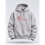 North Whiskers Adulting Would Not Recommend Yazılı Hoodie – Unisex Kapüşonlu Sweatshirt - Gri