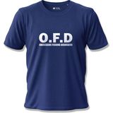 North Whiskers O.f.d (Obsessive Fishing Disorder) Esprili Baskılı %100 Pamuklu Unisex Lacivert Balıkçı Tişörtü