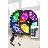 Northcity 10 Metre RGB Işıklı Şarj Edilebilir Şerit LED - Kumandalı Akıllı Aydınlatma