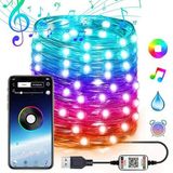 Northcity 10M 100 LED RGB Bluetooth USB Işık Şeridi - Telefonla Kontrollü Renkli Lamba