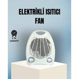 Northcity 2000W Fanlı Elektrikli Isıtıcı - Mini Ev Ofis Isıtma Cihazı 3 Kademeli ve Sessiz