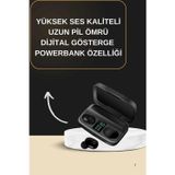 Northcity 2025 Yeni Model Bluetooth TWS Kulaklık - 5.0 Bluetooth Stereo Ses, 1800mAh Şarj Kutusu