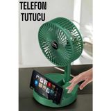 Northcity 3 Kademeli Soğutucu Vantilatör ve Telefon Standlı Mini Fan - Şarjlı