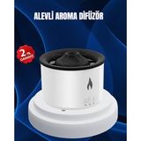 Northcity 3D Alev Işıklı Aromaterapi Makinesi – 360 ml Sessiz Difüzör ve Stres Giderici