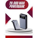 Northcity 4 Çıkışlı 20.000 Mah Powerbank - Uzun Pil Ömürlü Taşınabilir Şarj Cihazı - Beyaz