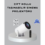 Northcity 4K Taşınabilir Projeksiyon Cihazı: Wi-Fi 6 ve Kablosuz Ekran Yansıtma ile Ev Sineması Deneyimi