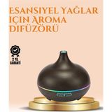 Northcity 550 ml Ultrasonik Yağ Difüzörü ve Soğuk Buhar Nemlendirici - Sessiz, Uzun Süreli ve Aromaterapi - Ahşap