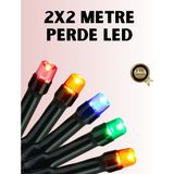 Northcity 8 Modlu Zaman Ayarlı LED Perde Işık – Bahçe, Balkon ve Dış Mekan Dekorasyonu - 3 - 10 W - Beyaz