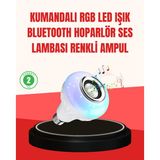 Northcity Akıllı LED Ampul E27 – Bluetooth Hoparlörlü ve Renkli Işık, 12W Enerji Tasarruflu