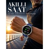 Northcity Akıllı Saat: 3 Değiştirilebilir Kordonlu, Su Geçirmez Bluetooth Modeli ve Amoled Ekran - 00-Siyah - Beyaz - Standart