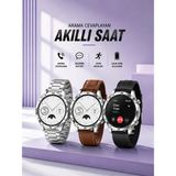 Northcity Akıllı Saat Sesli Görüşme ve Gps Bildirimli Kordonlu Model - Antrasit - Standart
