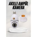 Northcity Akıllı Wifi Duylu Ampul Görünümlü 360° Ptz Kamera - Ev Güvenliği ve Kapsamlı Izleme - Beyaz