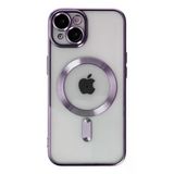 Northcity Apple İphone 14 Uyumlu Kılıf Kross Magneticsafe Kapak - Mor