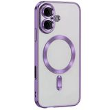 Northcity Apple İphone 16 Uyumlu Kılıf Kross Magneticsafe Kapak - Mor